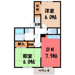 サンセール A棟の物件間取画像